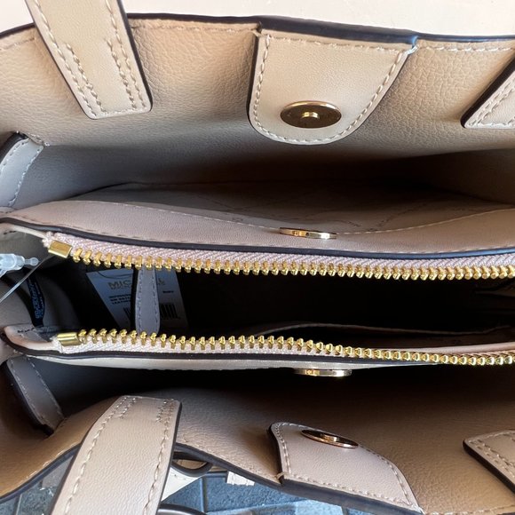 Michael Kors Emilia Small Satchel Shoulder Bag Buff Michael Kors Emilia Small Satchel Shoulder Crossbody Bag Buff
